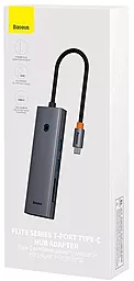USB Type-C хаб Baseus 7-in-1 grey (B00052805813-00) - миниатюра 6