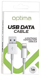 Кабель USB Optima Lightning Cable White - миниатюра 2