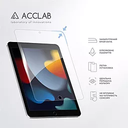 Защитное стекло ACCLAB Full Glue для Apple iPad 10.2/9th 2021 10.2" Black - миниатюра 5