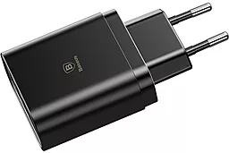 Сетевое зарядное устройство Baseus Wall Charger 3USB 3.4A Mirror Lake Intelligent Digital Display Black (CCALL-BH01) - миниатюра 3