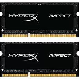 Оперативна пам'ять для ноутбука HyperX 8GB (2x4GB) SO-DIMM DDR3L 1600MHz IMPACT (HX316LS9IBK2/8)