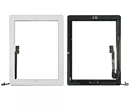 Сенсор (тачскрін) Apple iPad 3 (A1416, A1430) (повний комплект з кнопкою Home) White