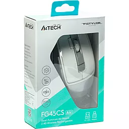 Компьютерная мышка A4Tech FG45CS Air Wireless Silver White - миниатюра 9
