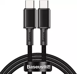 Кабель USB PD Baseus High Density Braided 20V 5A USB Type-C - Type-C Cable Black (CATGD-01)