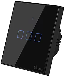 Умный сенсорный переключатель Wi-Fi Sonoff T3EU3C-TX Black