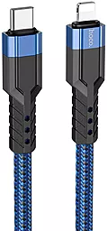 Кабель USB Hoco U110 20W 1.2M Type-C to Lightning Cable Blue