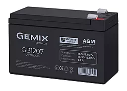 Аккумуляторная батарея Gemix 12V 7AH (GB1207), Black, AGM
