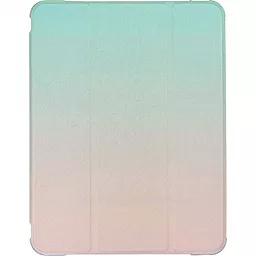 Чехол для планшета BeCover Gradient Soft TPU с креплением Apple Pencil для Apple iPad Air 10.9" 2020, 2022, iPad Pro 11" 2018  Green-Pink (706582)