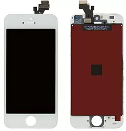 Дисплей Apple iPhone 5 с тачскрином и рамкой, (TFT), White