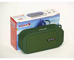 Колонки акустические Neeka NK-BT06 (пылевлагозащита) Green - миниатюра 2