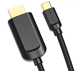 Видеокабель Vention USB Type-C Thunderbolt 3 - HDMI v1.4 4k 30hz 1.5m black (CGUBG) - миниатюра 3