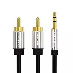 Аудио кабель Vention AUX mimi Jack 3.5 мм - 2xRCA M/M 0.5 м cable black (BCFBD) - миниатюра 2