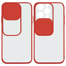 Чехол Camshield mate TPU со шторкой для камеры для Apple iPhone 13 Pro Max (6.7") Красный - миниатюра 2