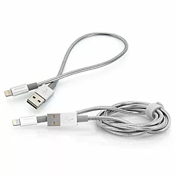Кабель USB Verbatim 1M + 0.3M Lightning Cable White