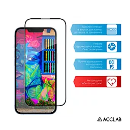 Защитное стекло ACCLAB Full Glue для Apple iPhone 14 Plus Черный (1283126541964) - миниатюра 5