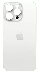 Задняя крышка корпуса Apple iPhone 15 Pro Max (big hole) Original White Titanium