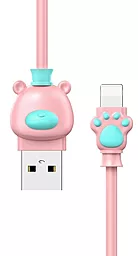 Кабель USB Baseus Bear Lightning Cable Pink+Blue (CALBE-04)