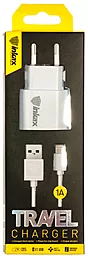 Сетевое зарядное устройство Inkax CD-08 1A + Lightning cable White - миниатюра 5