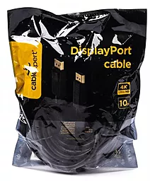Видеокабель Cablexpert DisplayPort to DisplayPort v1.2 10м Black - миниатюра 3