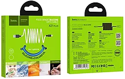 Кабель USB Hoco X21 Silicone Lightning Cable 2м Black / Orange - миниатюра 3