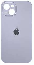 Чехол Silicone Case Full Camera для Apple iPhone 15 Lilac Cream