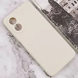 Чехол Silicone Case Candy Full Camera для Oppo A38 / A18 Antigue White - миниатюра 2