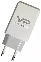Сетевое зарядное устройство Veron VR-C13Q 18W 3.0A USB-A + USB-C cable White - миниатюра 2