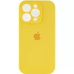 Чехол Silicone Case Full Camera для Apple iPhone 13 Pro Max Yellow
