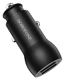 Автомобильное зарядное устройство Borofone BZ9 Wise 2USB 3.1A Black