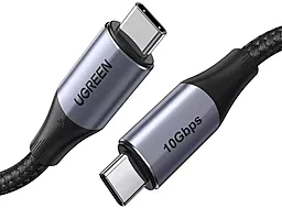 Кабель USB PD Ugreen US355 Aluminium Shell Braided 20V 5A Gen2 USB Type-C - Type-C Cable Black