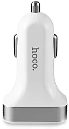 Автомобильное зарядное устройство Hoco Z3 2USB Digital Display 3.1А White - миниатюра 3