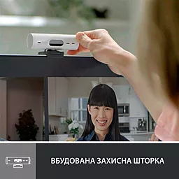 Веб-камера Logitech Brio 500 Off White (960-001428) - миниатюра 5