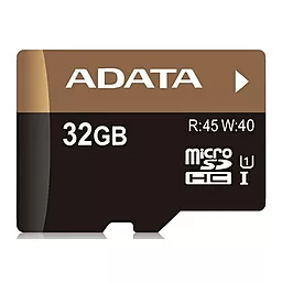 Карта памяти ADATA microSDHC 32GB Premier Class 10 UHS-1 U1 (AUSDH32GUICL10-R)