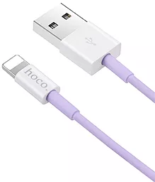 Кабель USB Hoco X8 Lightning Lavander Purple - миниатюра 2