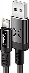Кабель USB XO NB108 Voice Control Lightning Cable Black/Grey
