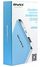 Повербанк Awei Power Bank P84k 10400 mAh Blue - миниатюра 2