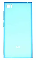 Задняя крышка корпуса Xiaomi Mi3 Original Blue