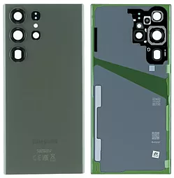 Задняя крышка корпуса Samsung Galaxy S23 Ultra S918 со стеклом камеры Green