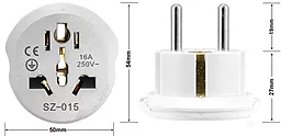 Сетевой переходник ep0203 EU Plug Adapter White EasyLife - миниатюра 3