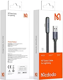 Кабель USB McDodo Zebra Series 12W 3A 1.2M Lightning Cable Black (CA-2790) - миниатюра 6