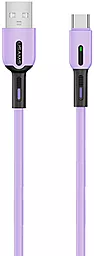 Кабель USB Usams U51 Silicone USB Type-C Cable Violet (US-SJ433)