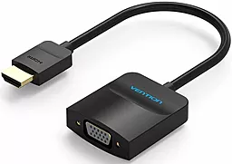Видео переходник (адаптер) Vention HDMI - VGA 1080p 60hz 0.15m Black (ACFBB)