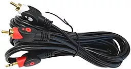 Аудио кабель TCOM Aux mini Jack 3.5 mm - 2хRCA M/M Cable 2.4 м black - миниатюра 3