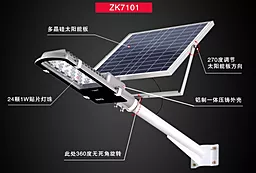 Фонарик ZUKE ZK7101 с солнечной панелью - миниатюра 2