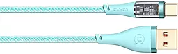 Кабель USB PD Usams 66w 6a 1.2m USB Type-C cable blue (US-SJ572) - миниатюра 2