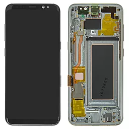 Дисплей Samsung Galaxy S8 G950 с тачскрином и рамкой, сервисный оригинал, Silver