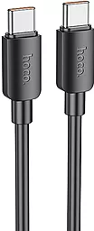 Кабель USB PD Hoco X96 60W 3A USB Type-C - Type-C Cable Black
