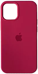 Чехол Silicone Case Full для Apple iPhone 12 Mini Rose Red