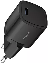Мережевий зарядний пристрій з швидкою зарядкою Proove Silicone Power 20w PD USB-C home charger black (WCSP20010001)