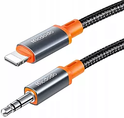 Аудіо кабель McDodo Castle Series AUX mini Jack 3.5mm - Lightning M/M Cable 1.2 м black (CA-0780)